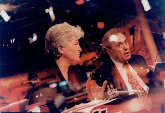 Barbara Hall and Mel Lastman
