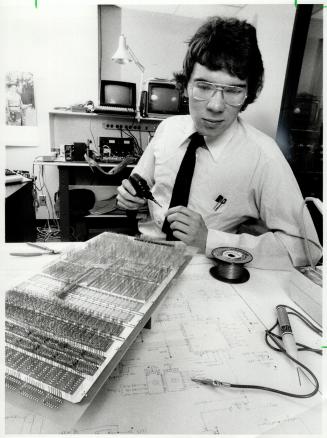 Design engineer John Bridgman works here on CEM Corp