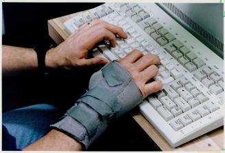 Terminal Suffering: The pain in this worker's arms, neck and shoulder turned out to be tendinities, a repetitive strain injury, caused by working on a computer terminal