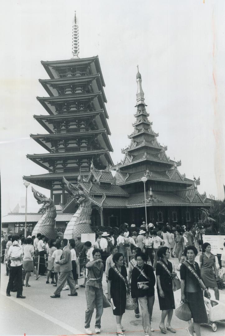 Expo 70 in Osaka serves as aprofound warning of the future state of the Japanese environment, claims Malcolm Fitz-Earle in accompanying letter. Fitz-Earle was host at Canadian Pavilion