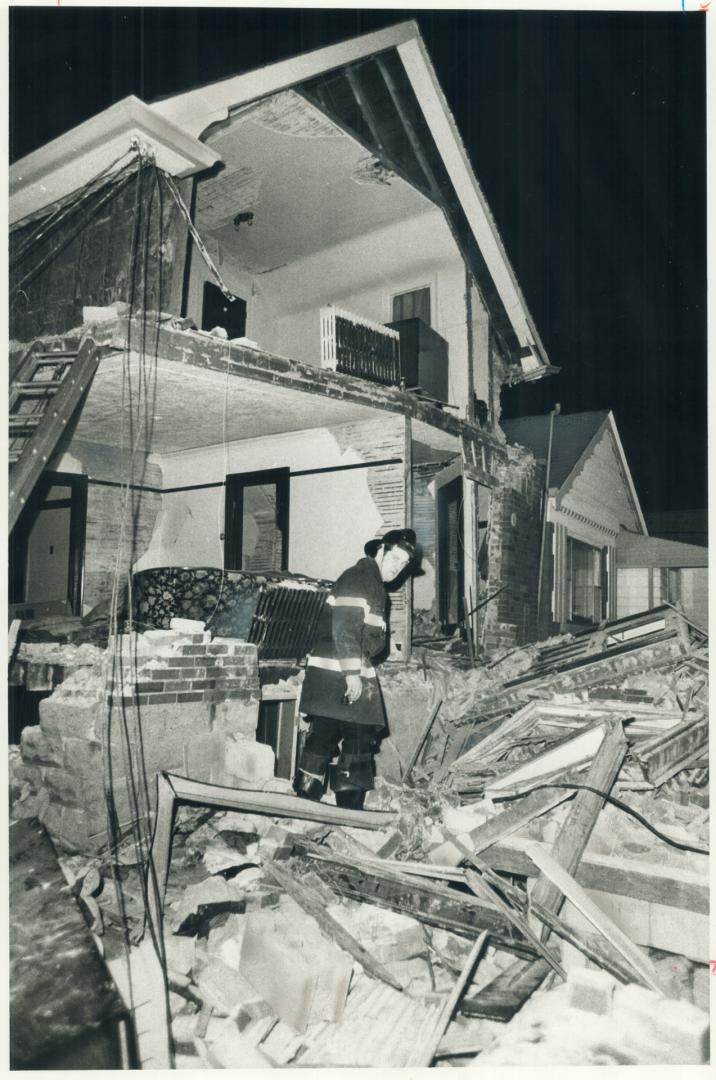 Explosion in a house on belgravia Ave