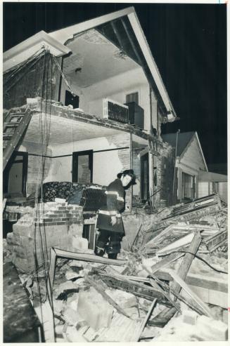 Explosion in a house on belgravia Ave