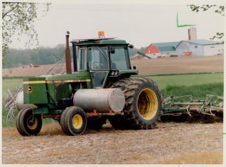 Dangerous workplace: The presence of heavy machinery, especially tractors, makes farms a perilous place for children