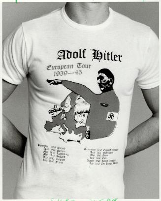 Jews protest: Toronto stores are being asked to stop selling this T-shirt depicting the Nazi dictator
