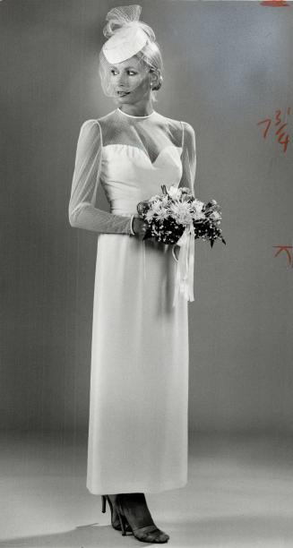 Second-time: Women marrying for the second time are wearing traditional white gowns or ankle-length cocktail style dresses