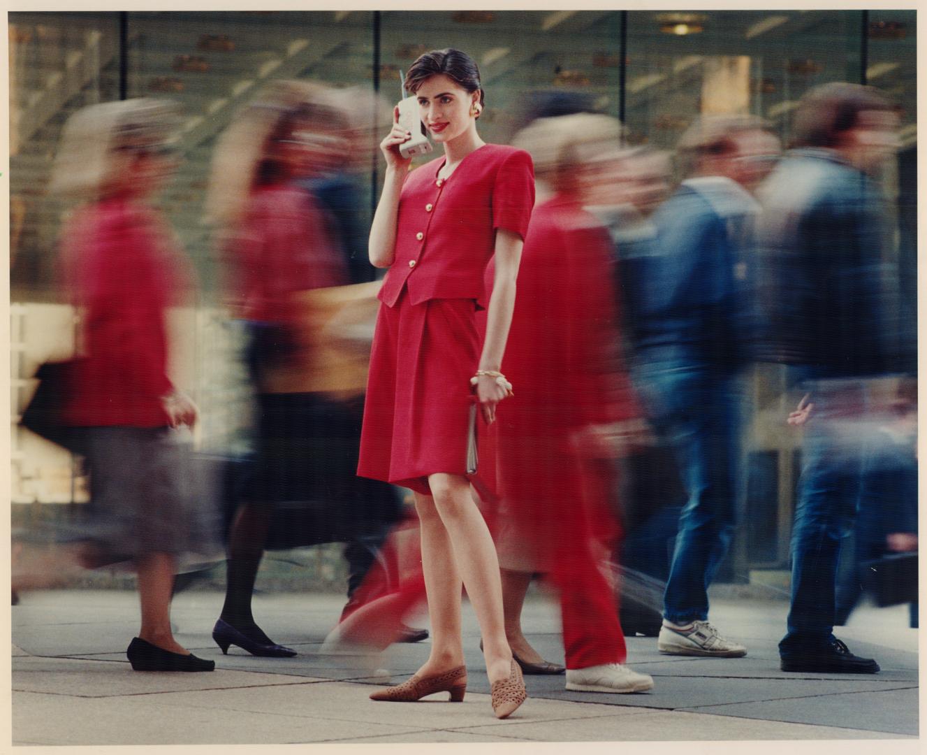 Right, red linen jacket, $250, and shorts, $135, by ports International, available at Ports International shops