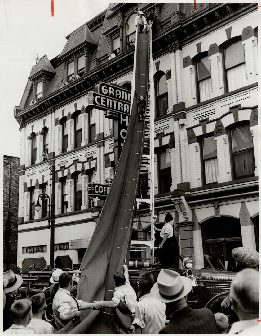 Portable fire escape owned by the St