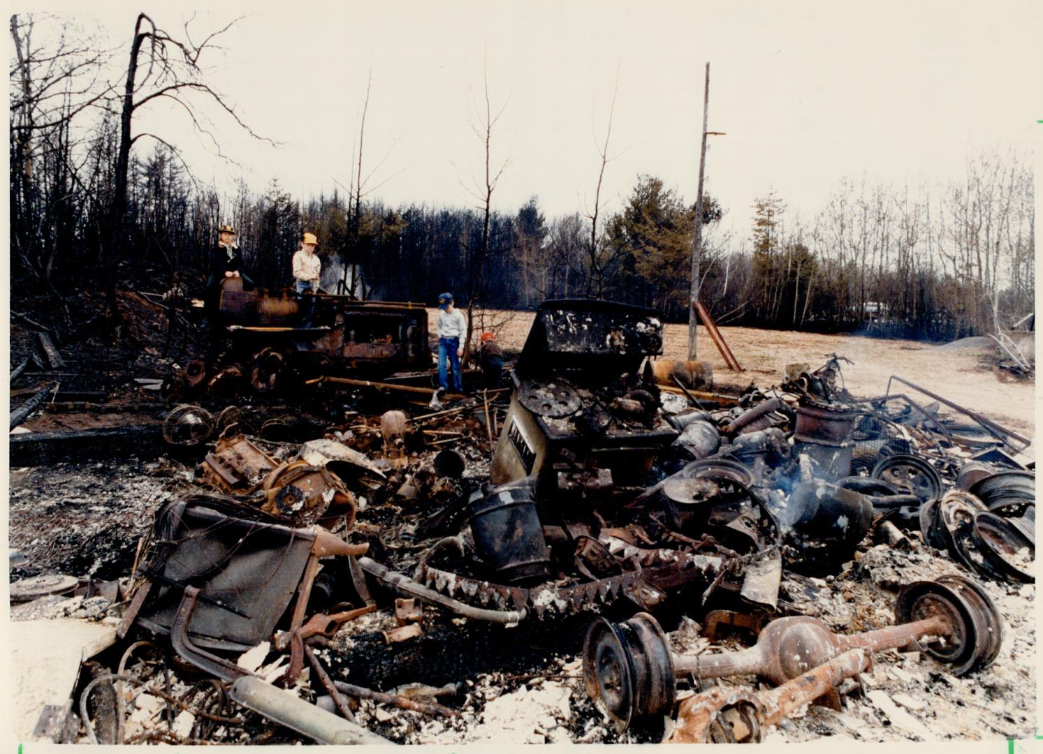 Checking the damage