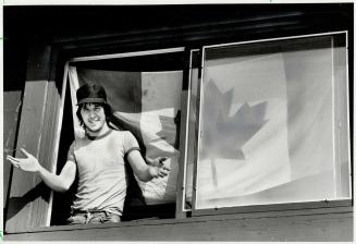 Eyesore?, Brad Stock and his window-hanging Canadian flag