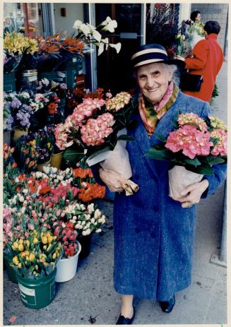 When Bianca Gillany, 88, saw the profusion of flowers outside this Avenue Rd