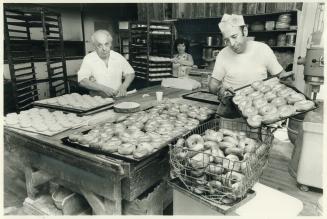 Bagel boom: At Haymishe Bagel Shop, owner Ziskind Rosenholz, Mary Jakisz and chef Julio Jesus bake up storm