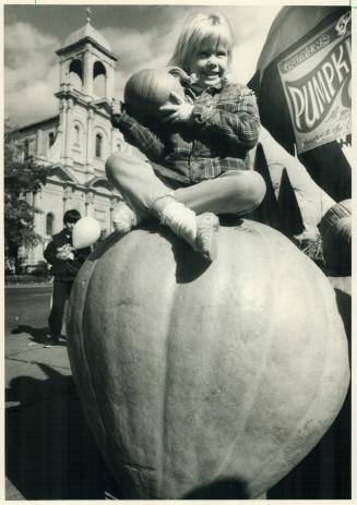 Huge pumpkin a Halloween fantasy