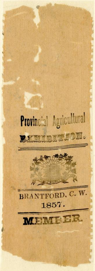 Provincial Agricultural Exhibition, Brantford, 1857