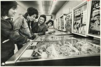 Pinball machines, such as these in a Yonge St