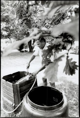 Colin D'Cunha Waders his compost