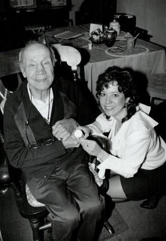 Maurice Dudley and Nurse co-ordinator Jackie Gall