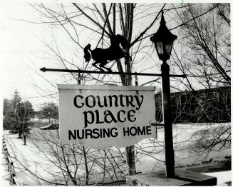 May be sold: Picturesque sign marks entrance to the nursing home at Richmond Hill