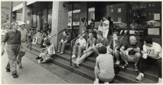 People watching