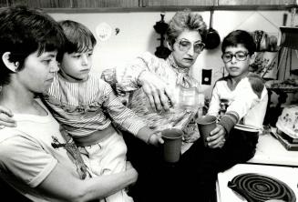Rent squeeze: Diana Mallais, left with daughter Paula, 4, and MaryJoyce Stone with son Stan, 8, are facing eviction in a flight over rents