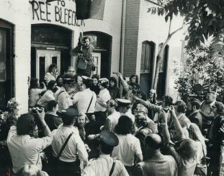 Police moved in last Thursday to clear Meridian-owned 45 Bleecker St