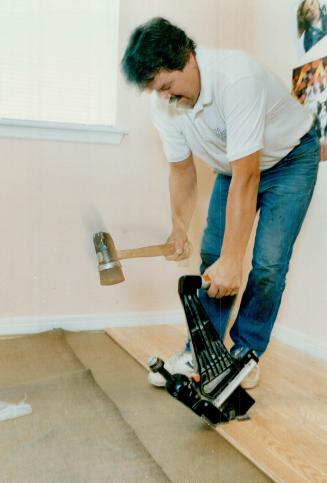 A nailing machine is recommended for installation of 3/4 inch flooring