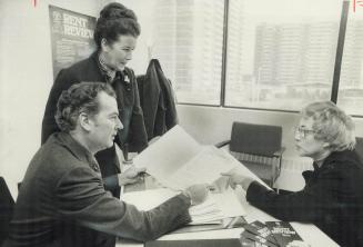 A rent review office opened in Scarborough yesterday, with Margaret Birch, provincial secretary for social development, standing by while senior rent (...)