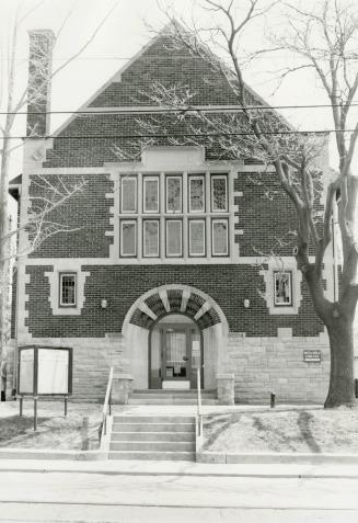 Image shows the front of the branch.