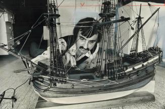 From big ships to small ones, Scale model of a 17th century Dutch flute ship, a partially armed rival transport, is being completed by Robert Nickerso(...)