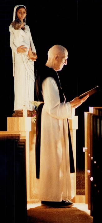 Brother Daniel Goodman, above, has been a Cistercian monk for 40 of his 83 years