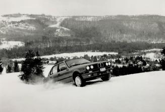 s'no problem! Five all-wheel drive sedans went the 'wrong way' - up Beaver Valley Ski Club's main trail