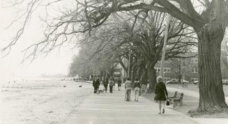 Boardwalk along Lake Ontario, looking west to Hammersmith Avenue, Toronto, Ontario