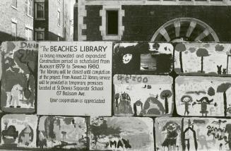 The Beaches Library is being renovated and expanded