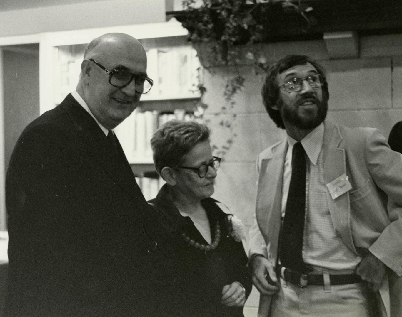 Official opening of the renovated Beaches Branch, Toronto Public Library, 26 September 1980