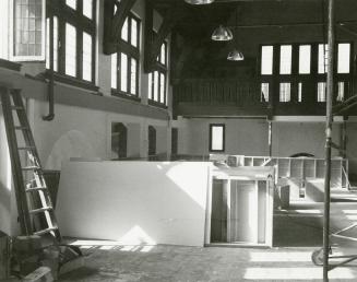 Beaches Branch, Toronto Public Library, upper level during renovation, 1979-80