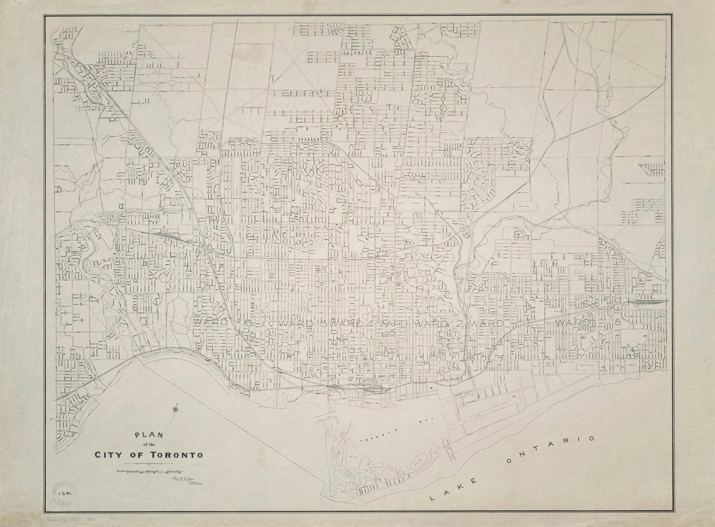 Plan of the City of Toronto, Tracy D