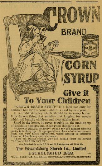 Crown Brand Corn Syrup Give it to Your Children