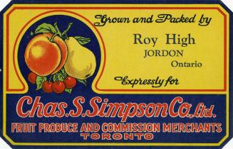 Chas. S. Simpson Co. Ltd. label