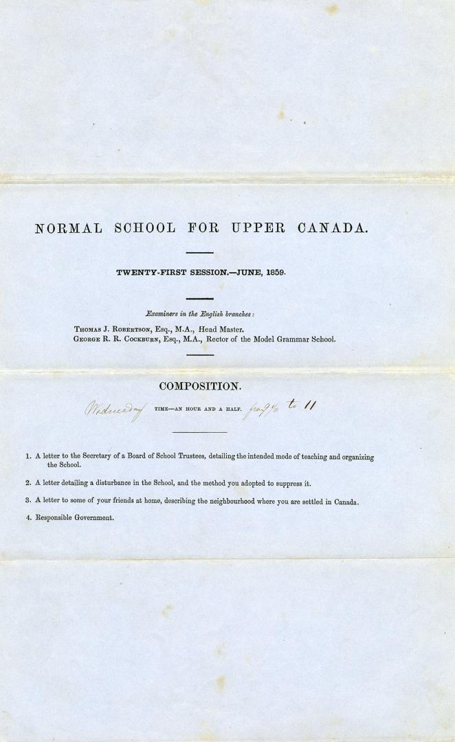 Normal School for Upper Canada