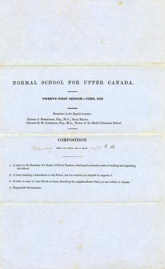 Normal School for Upper Canada