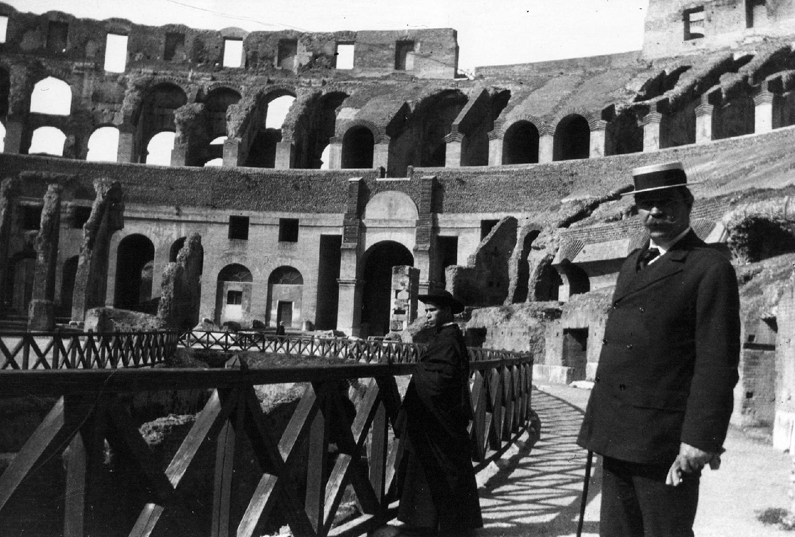 Arthur Conan Doyle at the Colosseum, Rome