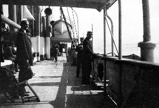 Arthur Conan Doyle aboard ship