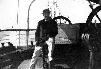 Arthur Conan Doyle aboard ship