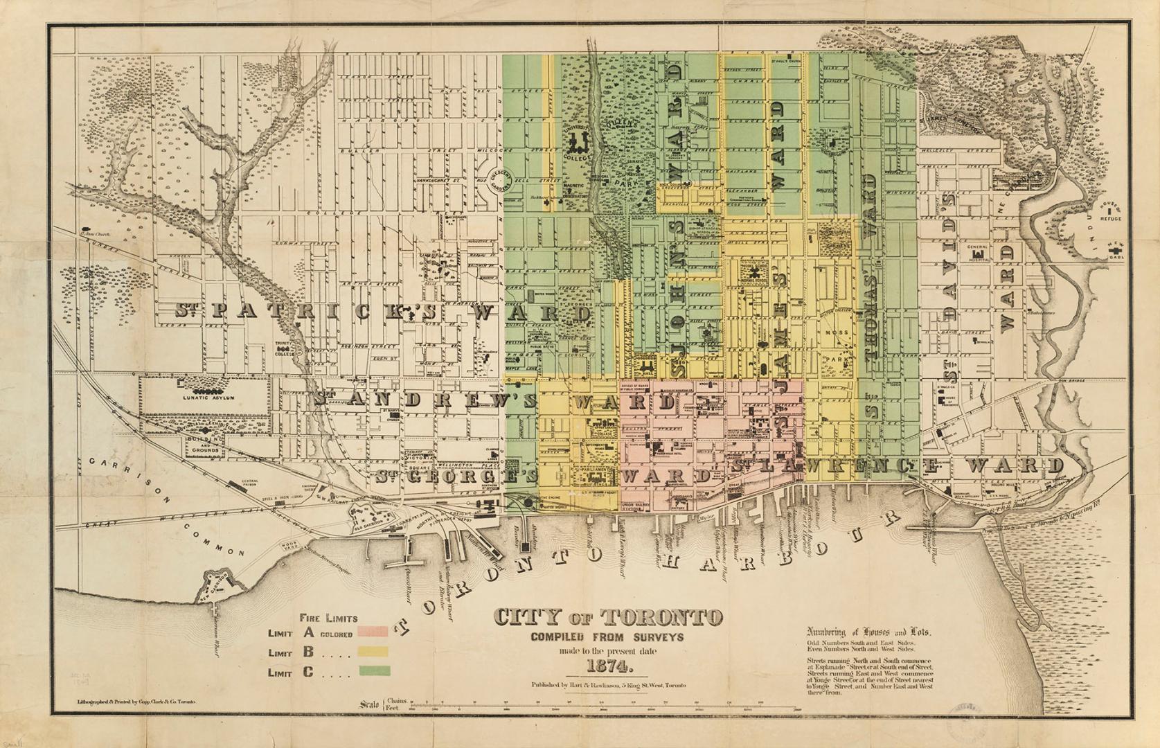 City of Toronto compiled from surveys made to the present date 1874