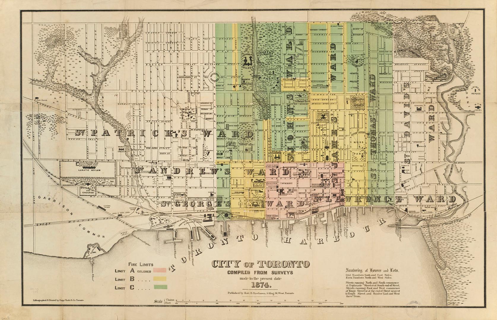 City of Toronto compiled from surveys made to the present date 1874