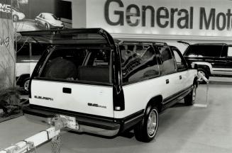 Hafty Hauler: The nearly 1,000 vehicles on display include an array of all-new models such as this GMC Suburban, plus concept cars, racers and classics