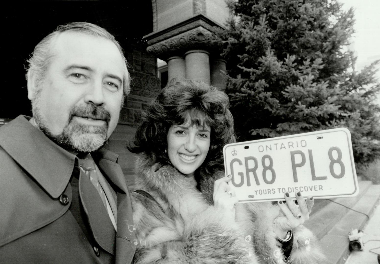 'Great Plate' the 100,000th to be issued, Sound out the letters and numbers carefully and you'll get Great Plate, which is what Transportation Minis(...)