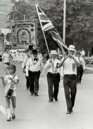 Loyal Orange Members of the Royal Orange Lodge paraded through Oshawa streets Saturday to commemorate the victory of Protestant William of Orange in the Battle of the Boyne in Ireland July, 1690