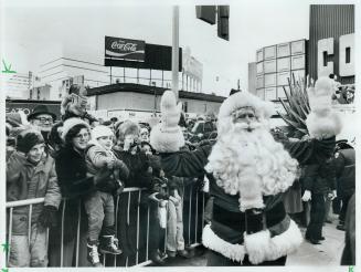 It was the first time the parade went to the new Eaton Centre