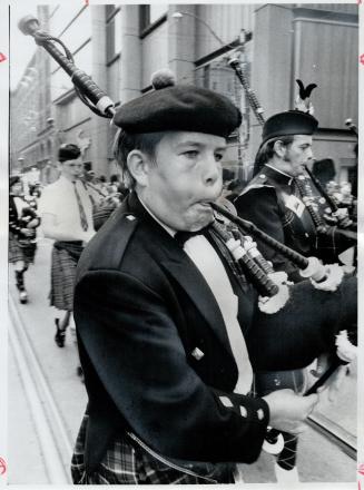 The young, Not all who puff their cheeks to play the bagpipes are the grizzled pipers of tradition