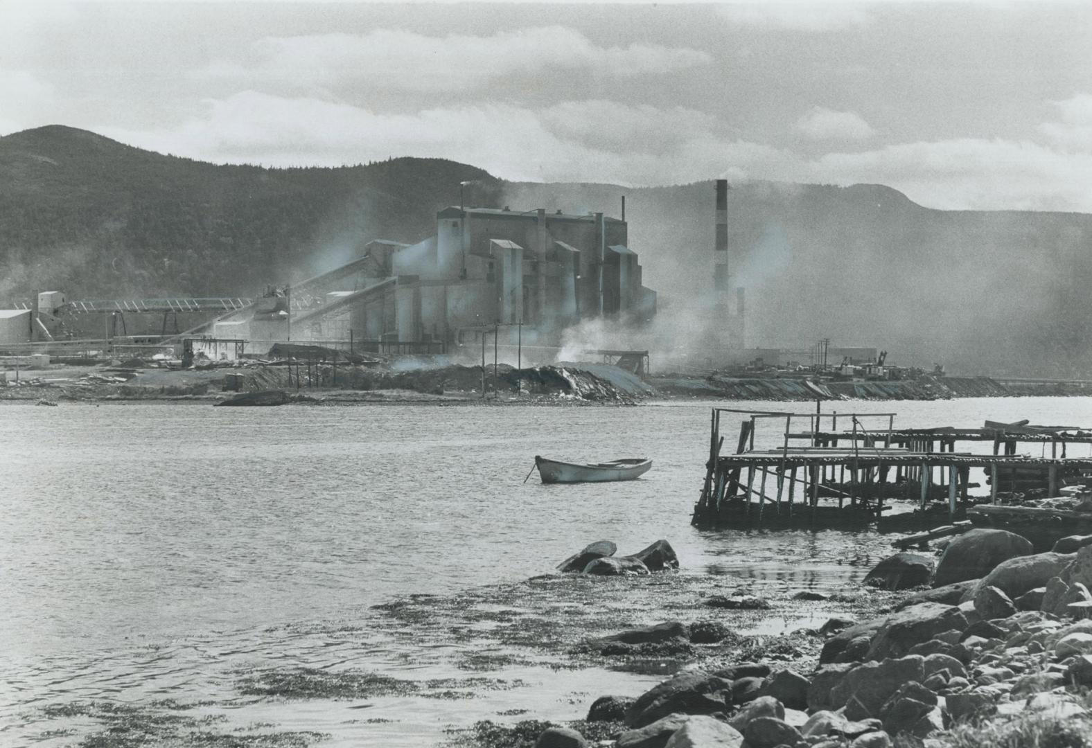 Polluting the water and air, this phosphorus-producing plant built by the Electric Reduction Company of Canada is the target for Newfoundland fisherme(...)